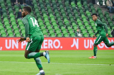 Krasnodar, Rusya - 14 Kasım 2017: Kelechi Iheanacho sırasında 