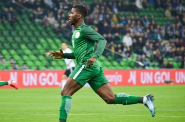 Krasnodar, Rusya - 14 Kasım 2017: Kelechi Iheanacho sırasında 
