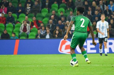 Krasnodar, Rusya - 14 Kasım 2017: Ola Aina sırasında bir daha