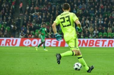 Krasnodar, Rusya - 14 Kasım 2017: Agustin Marchesin sırasında 