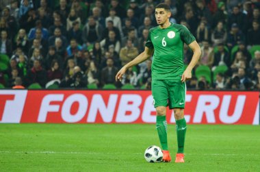 KRASNODAR, RUSSIA - November 14, 2017: Leon Balogun during a fri
