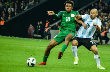 Krasnodar, Rusya - 14 Kasım 2017: Javier Mascherano (C) dur