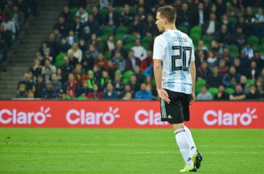 Krasnodar, Rusya - 14 Kasım 2017: Giovani Lo Celso sırasında 