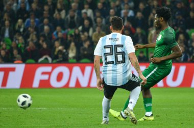 Krasnodar, Rusya - 14 Kasım 2017: Cristian Pavon sırasında bir f