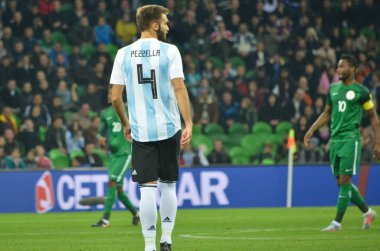 Krasnodar, Rusya - 14 Kasım 2017: Alman Pezzella sırasında bir 