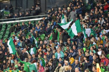 Krasnodar, Rusya - 14 Kasım 2017: Milli takım hayranları