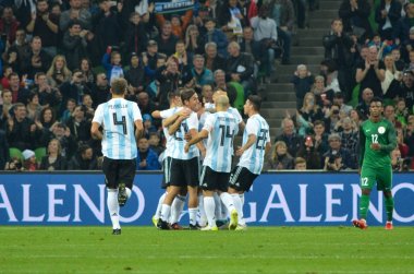 Krasnodar, Rusya - 14 Kasım 2017: Arjantin futbol takımı c