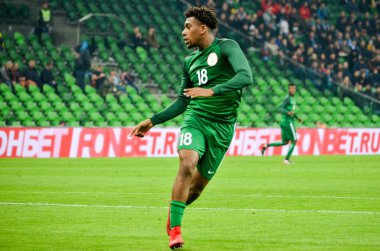 Krasnodar, Rusya - 14 Kasım 2017: Alex Iwobi bir FRIEN sırasında