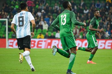 Krasnodar, Rusya - 14 Kasım 2017: Wilfred Ndidi (R) sırasında 