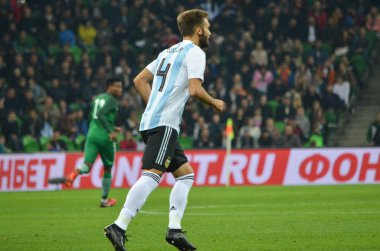 Krasnodar, Rusya - 14 Kasım 2017: Kenneth Omeruo sırasında bir f