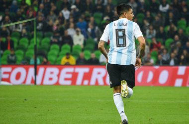 Krasnodar, Rusya - 14 Kasım 2017: Enzo Perez bir FRIEN sırasında