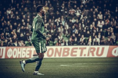 Krasnodar, Rusya - 14 Kasım 2017: Kelechi Iheanacho sırasında 