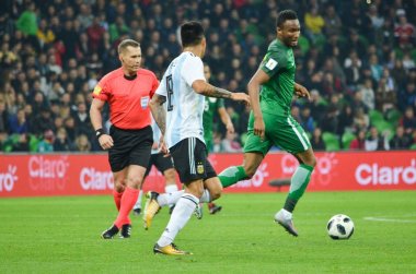 Krasnodar, Rusya - 14 Kasım 2017: Enzo Perez (C) sırasında bir f