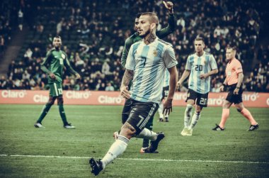 Krasnodar, Rusya - 14 Kasım 2017: Dario Benedetto sırasında bir 