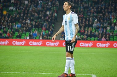 Krasnodar, Rusya - 14 Kasım 2017: Angel Di Maria sırasında bir f