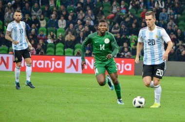 Krasnodar, Rusya - 14 Kasım 2017: Giovani Lo Celso sırasında bir