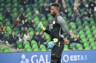 Krasnodar, Rusya - 14 Kasım 2017: Francis Uzoho sırasında bir fr