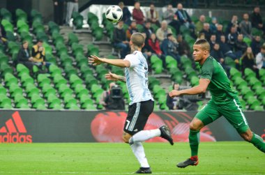 Krasnodar, Rusya - 14 Kasım 2017: Dario Benedetto (L) durin