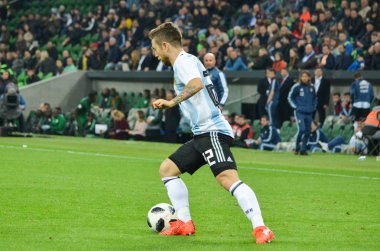 Krasnodar, Rusya - 14 Kasım 2017: Papu Gomez bir FRIEN sırasında