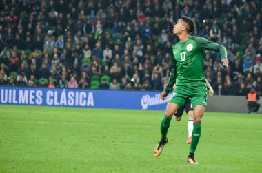 Krasnodar, Rusya - 14 Kasım 2017: Tyronne Ebuehi sırasında bir f