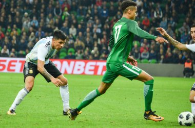 Krasnodar, Rusya - 14 Kasım 2017: Tyronne Ebuehi sırasında bir f