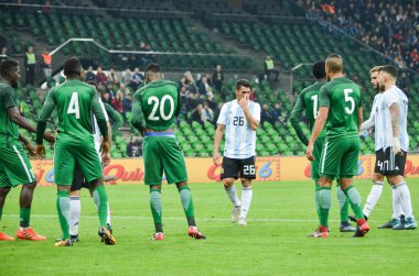 Krasnodar, Rusya - 14 Kasım 2017: Futbolcu sırasında bir 