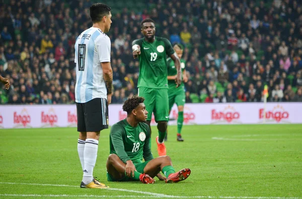 Krasnodar, Rusya - 14 Kasım 2017: Alex Iwobi bir FRIEN sırasında