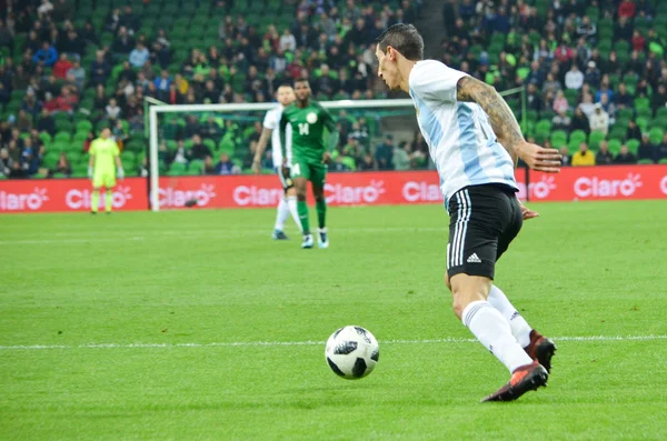 Krasnodar, Rusya - 14 Kasım 2017: Angel Di Maria sırasında bir f