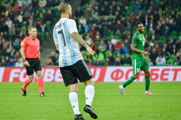 Krasnodar, Rusya - 14 Kasım 2017: Dario Benedetto sırasında bir 