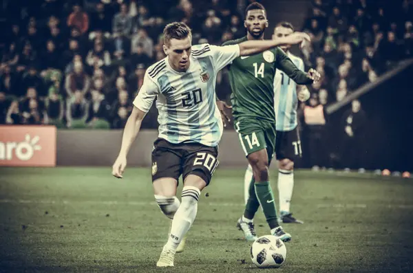 Krasnodar, Rusya - 14 Kasım 2017: Giovani Lo Celso sırasında bir