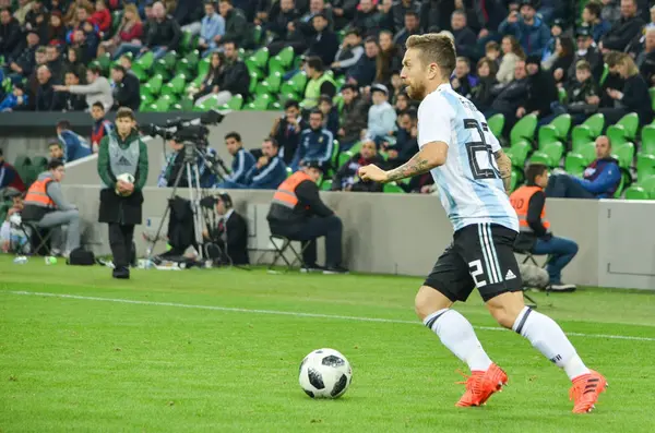 Krasnodar, Rusya - 14 Kasım 2017: Papu Gomez bir FRIEN sırasında