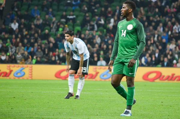 KRASNODAR, RUSIA - 14 de noviembre de 2017: Kelechi Iheanacho durante — Foto de Stock