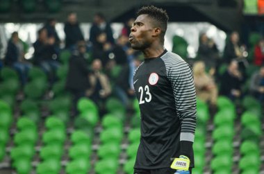 Krasnodar, Rusya - 14 Kasım 2017: Francis Uzoho sırasında bir fr