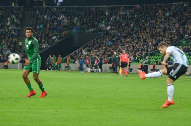 Krasnodar, Rusya - 14 Kasım 2017: Papu Gomez bir FRIEN sırasında