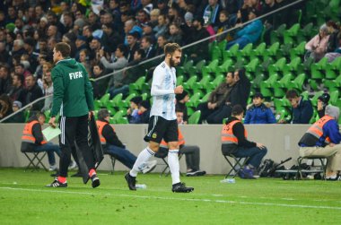 Krasnodar, Rusya - 14 Kasım 2017: Alman Pezzella sırasında bir 