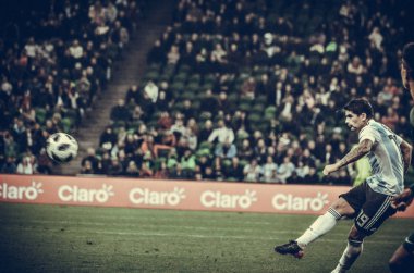 Krasnodar, Rusya - 14 Kasım 2017: Hiç Banega bir erkekte sırasında