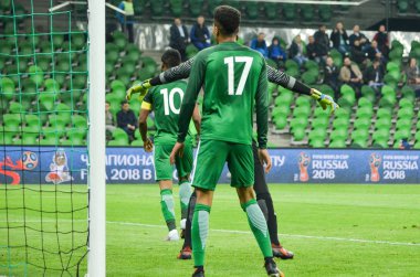 Krasnodar, Rusya - 14 Kasım 2017: Tyronne Ebuehi (C) sırasında