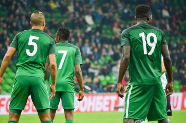 Krasnodar, Rusya - 14 Kasım 2017: John Ogu (R), William Tr