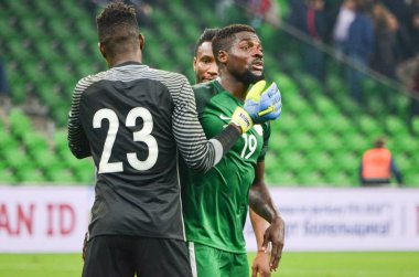 Krasnodar, Rusya - 14 Kasım 2017: Futbolcuların n