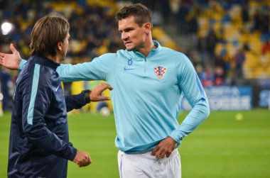 Kiev, Ukrayna - 09 Ekim 2017: Ivan Santini sırasında FIFA W