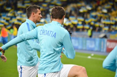 Kiev, Ukrayna - 09 Ekim 2017: Futbolcu Fif sırasında