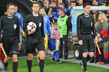 Kiev, Ukrayna - 09 Ekim 2017: Yargıç Felix Brykh F sırasında