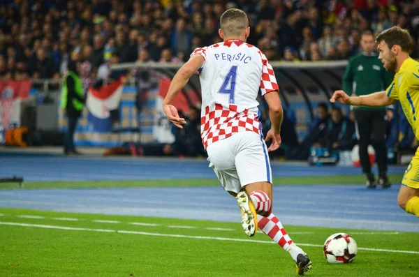Kiev, Ukrayna - 09 Ekim 2017: Ivan Perisic sırasında FIFA W