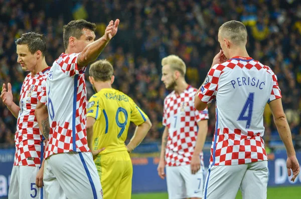 Kiev, Ukrayna - 09 Ekim 2017: Dejan Lovren sırasında FIFA W