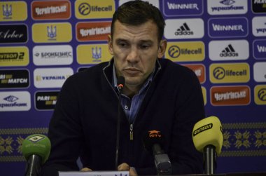 Kharkiv, Ukrayna - 15 Kasım 2016: Baş antrenör Andriy Shevchen