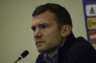 Kharkiv, Ukrayna - 15 Kasım 2016: Baş antrenör Andriy Shevchen