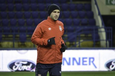 Kharkiv, Ukrayna - 15 Kasım 2016: Branislav Ivanovic sırasında