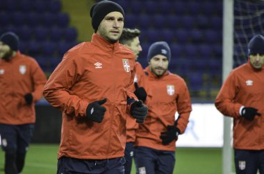 Kharkiv, Ukrayna - 15 Kasım 2016: Branislav Ivanovic sırasında