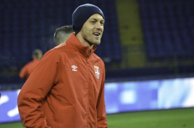 Kharkiv, Ukrayna - 15 Kasım 2016: Nemanja sırasında f Matic