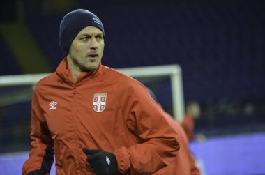 Kharkiv, Ukrayna - 15 Kasım 2016: Nemanja sırasında f Matic